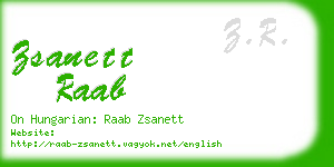 zsanett raab business card